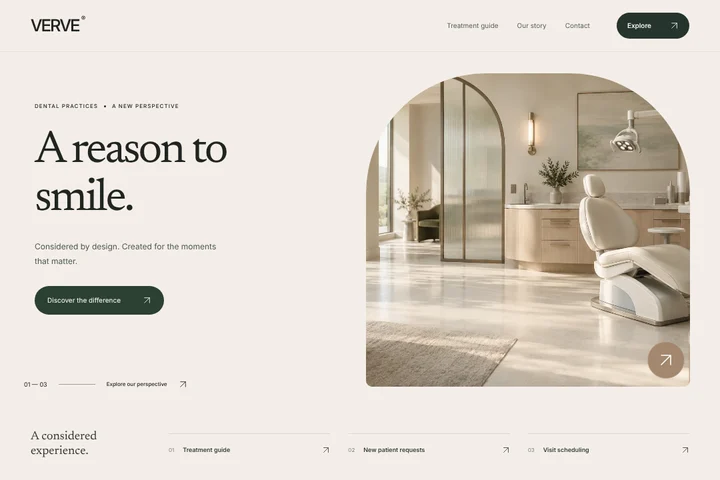 Website · Dental practices · VERVE